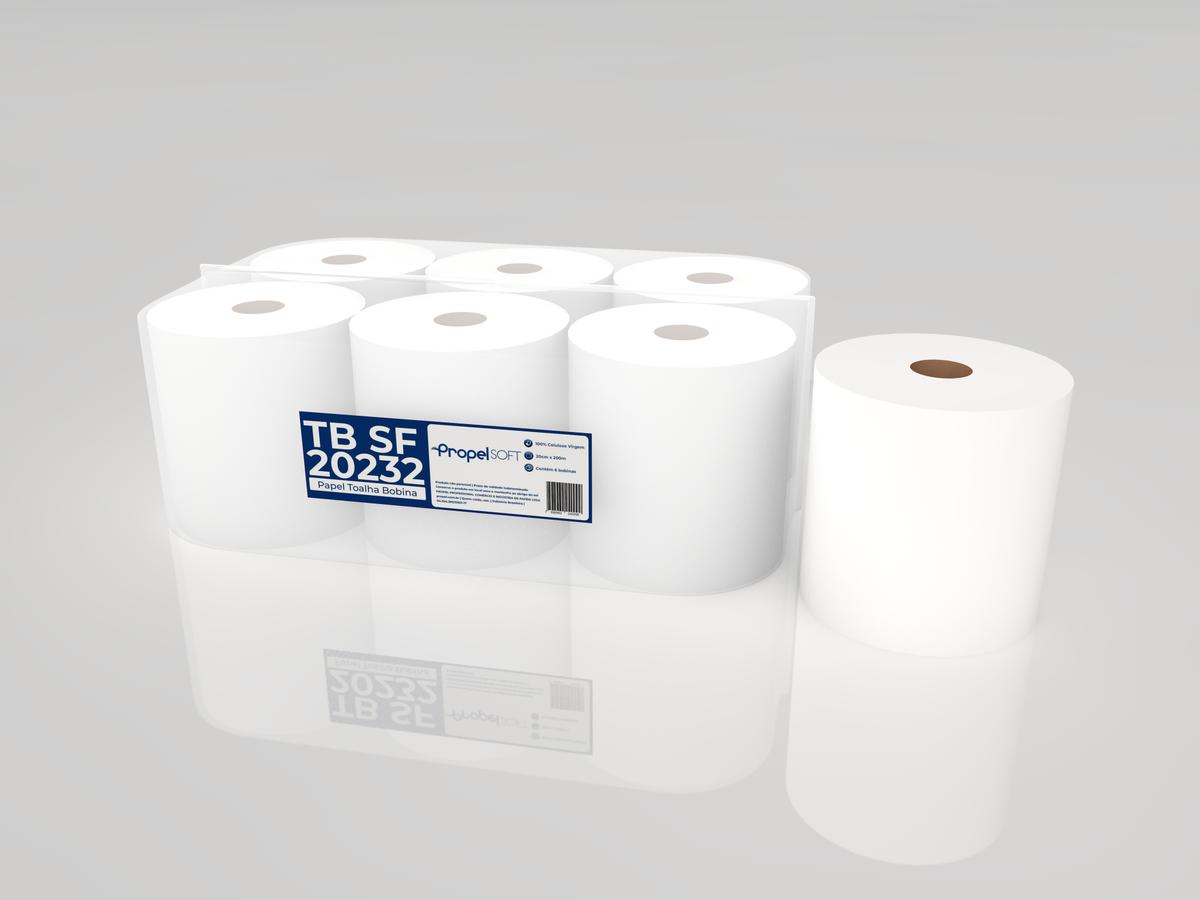 Papel Toalha Bobina Folha Simples